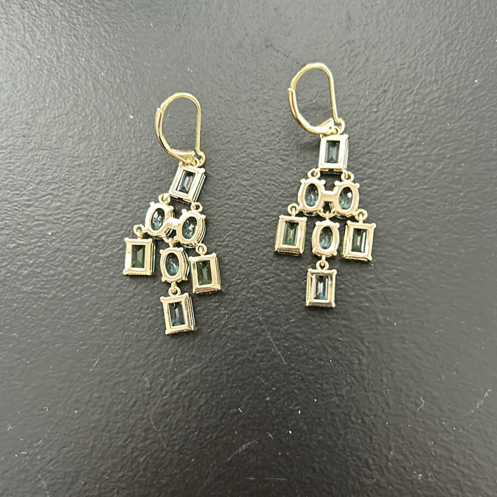 Lauren Ralph Lauren
Blue & Green Deco Stone Chandelier Earrings - Picture 3 of 3